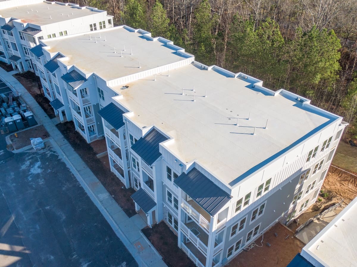 Drone Photos of New Roof Construction