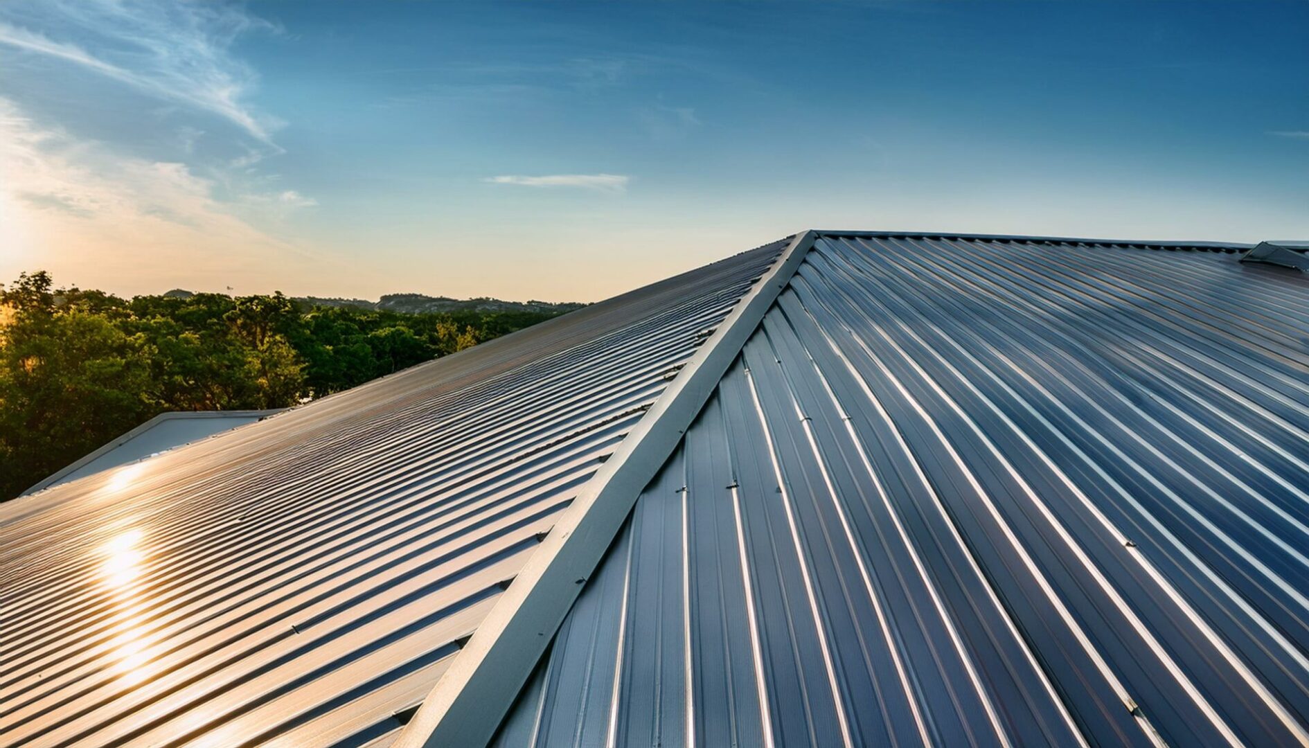 Standing seam metal roofing, commercial roofing, sheet metal
