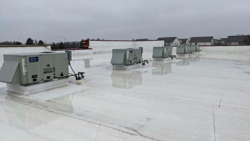 commercial roof financing tpo flat wet roof