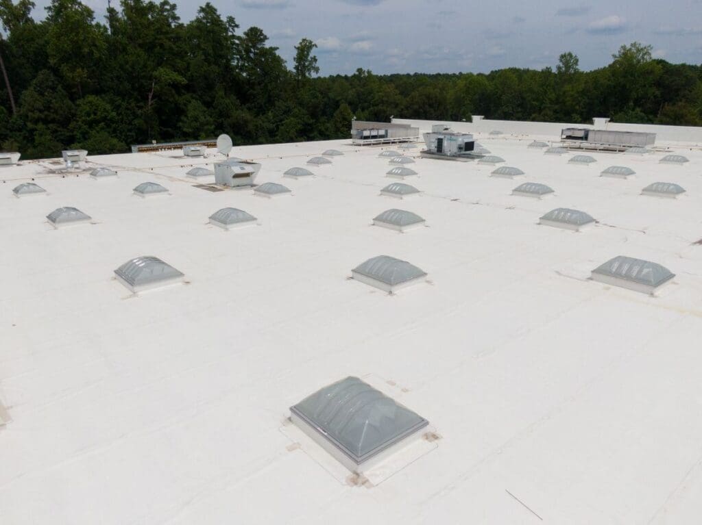 tpo roofing maintenance flat roof multiple vents