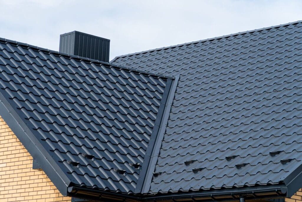 how to repair metal roof blue metallic tiles and flashing