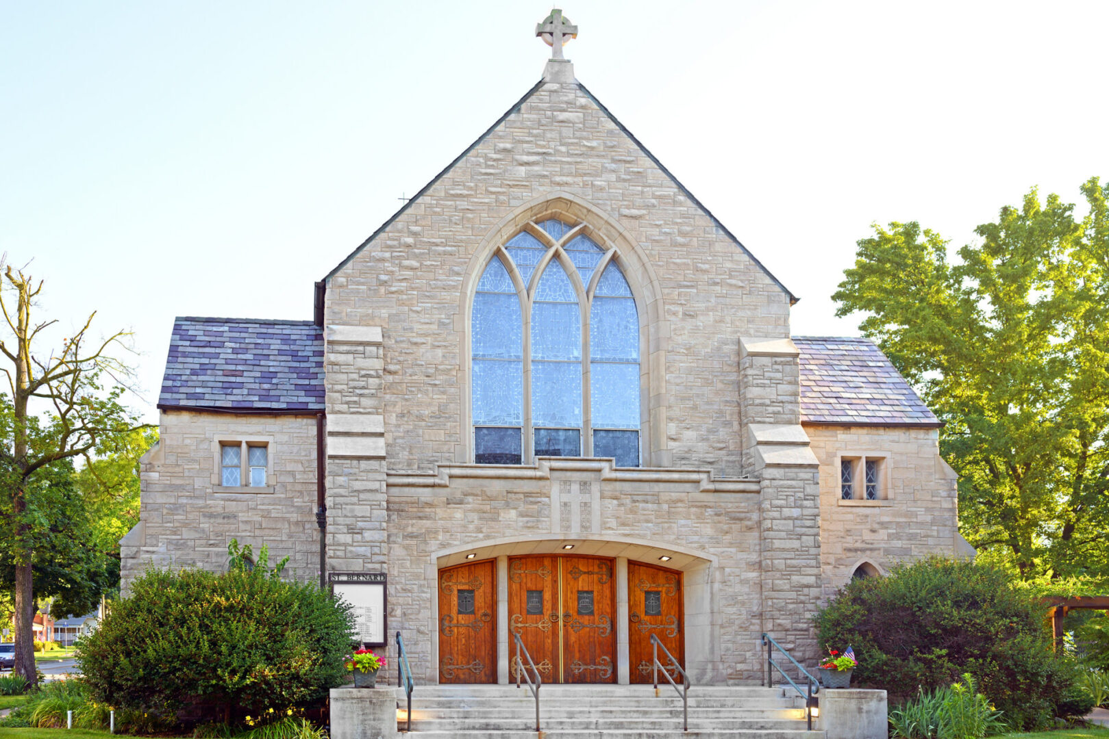 front view of a church