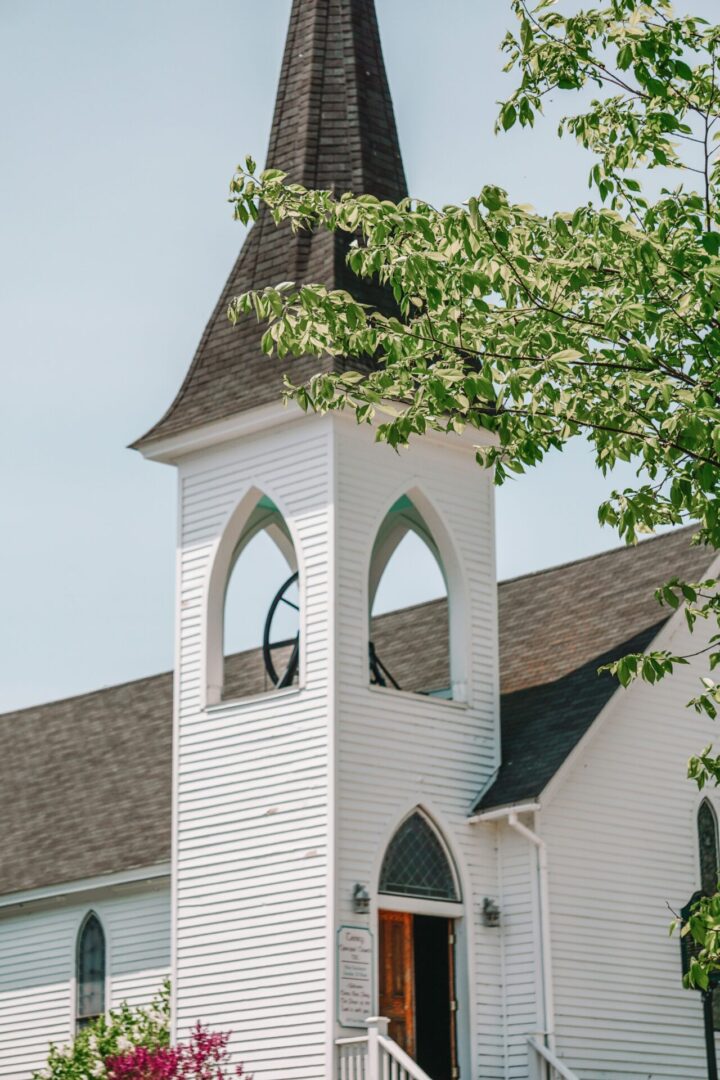 white church village