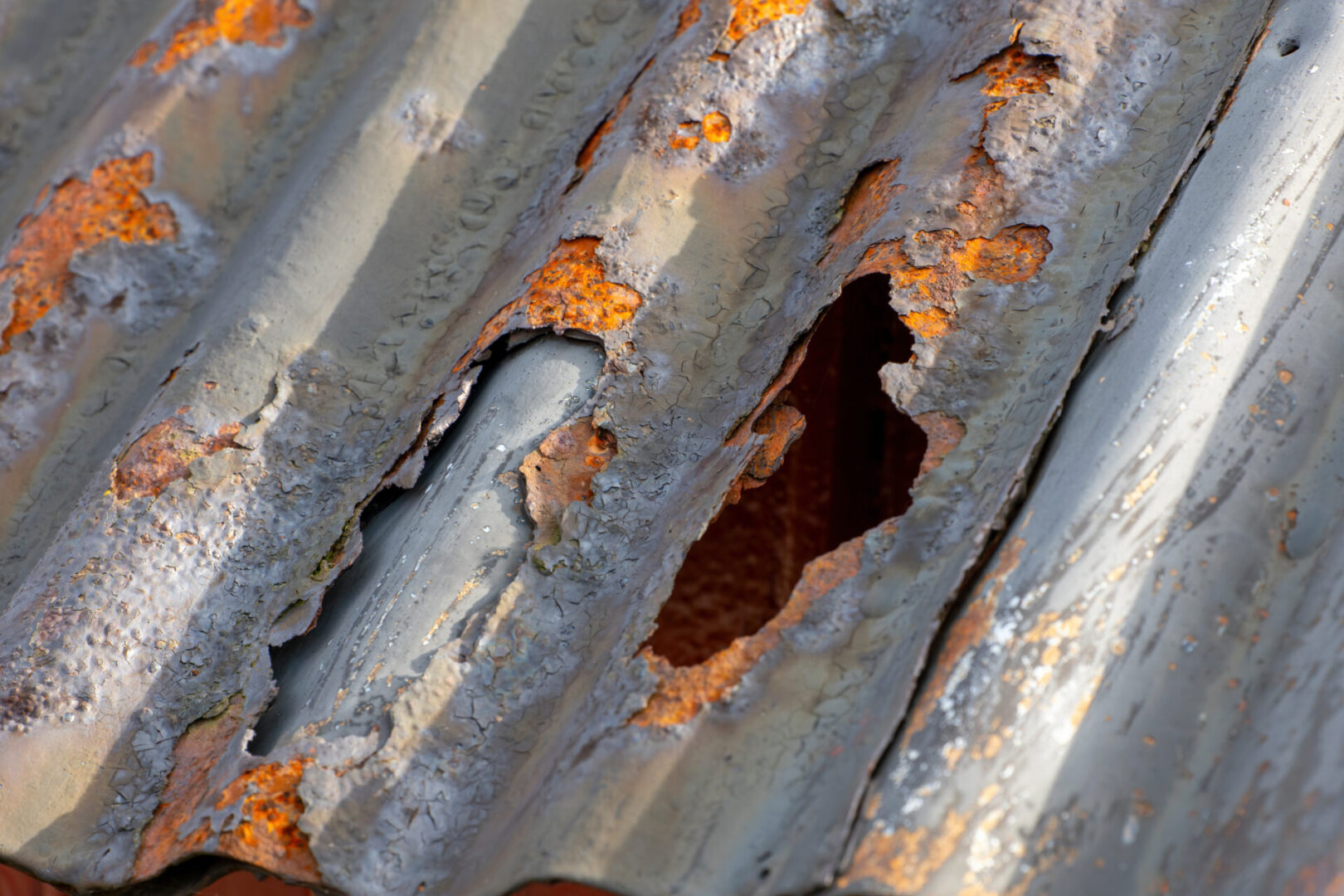 rusty damaged roof church roofing morristown nj