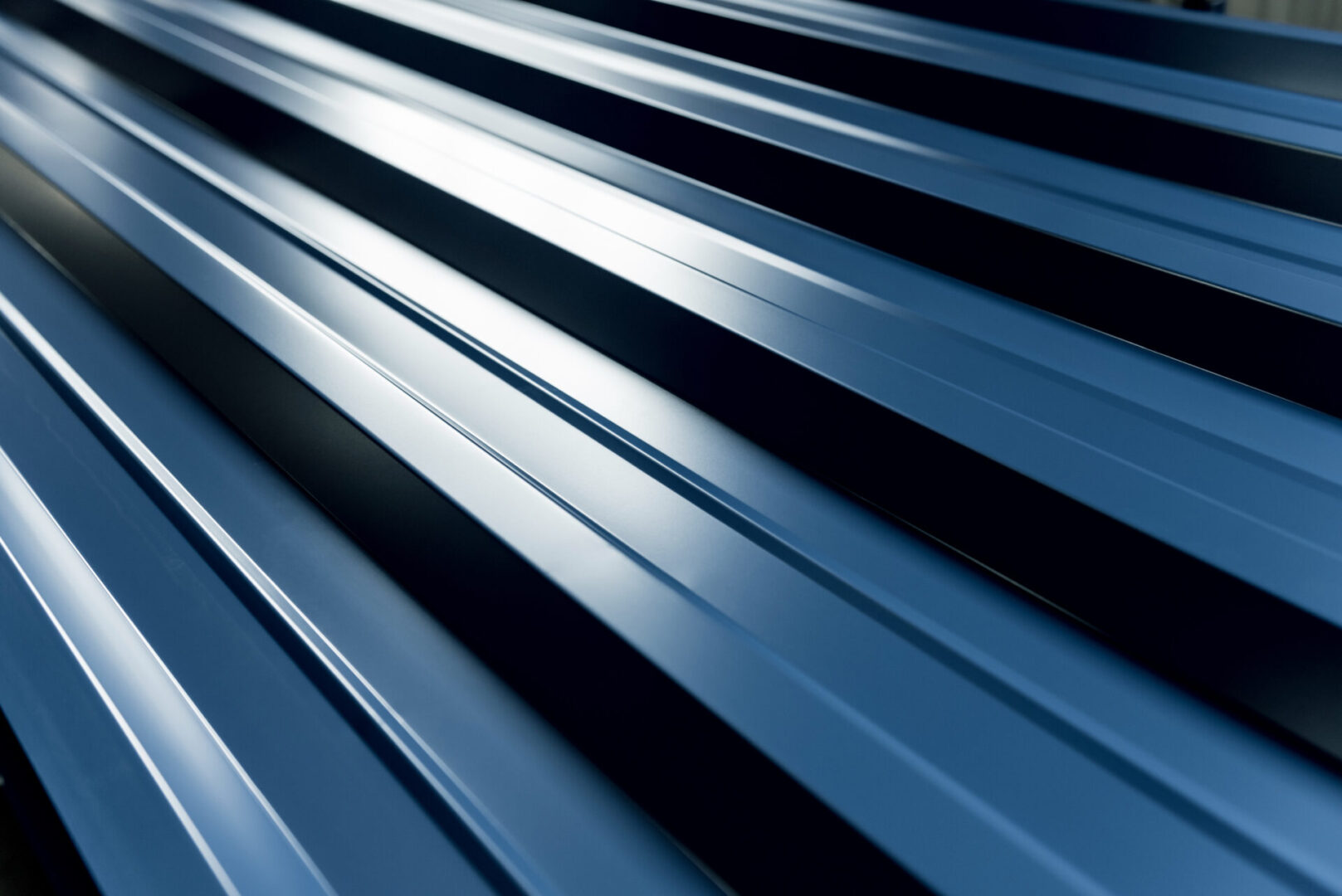 Blue metallic roof tiles background with drops of water church roofing princeton nj