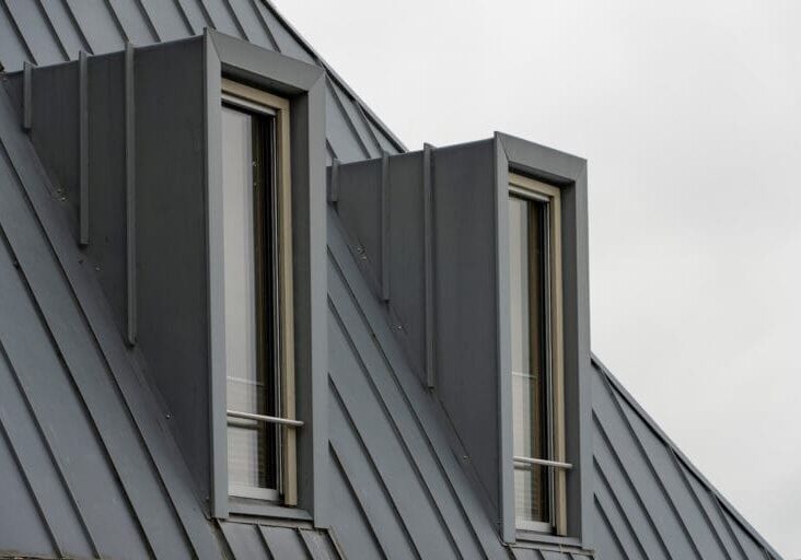 standing seam roof panels black modern roof