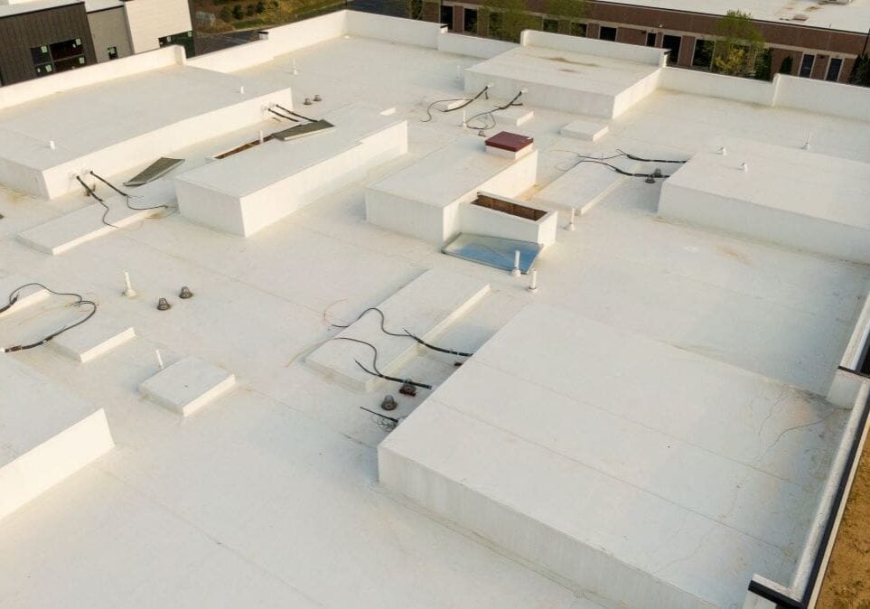 tpo roofing maintenance big commercial building